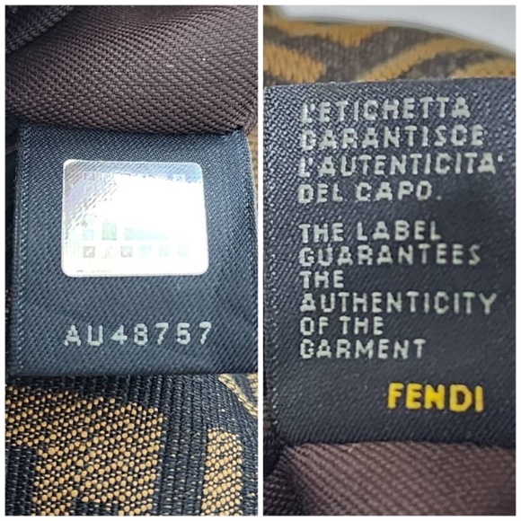 Authentic FENDI Vintage Zucca Mamma Baguette Shoulder Bag Brown - Picture 13 of 16